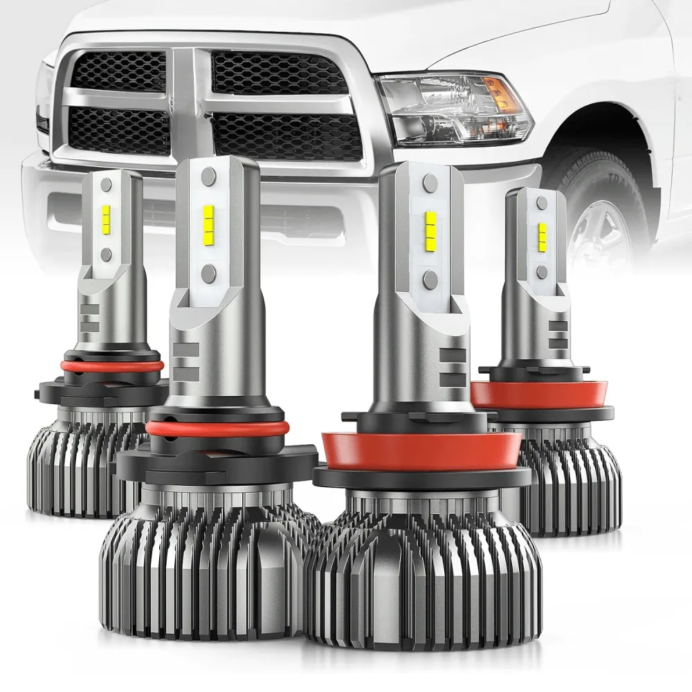 2013-2018 Ram 1500 2500 3500 9005 H11 LED Headlight Bulbs
