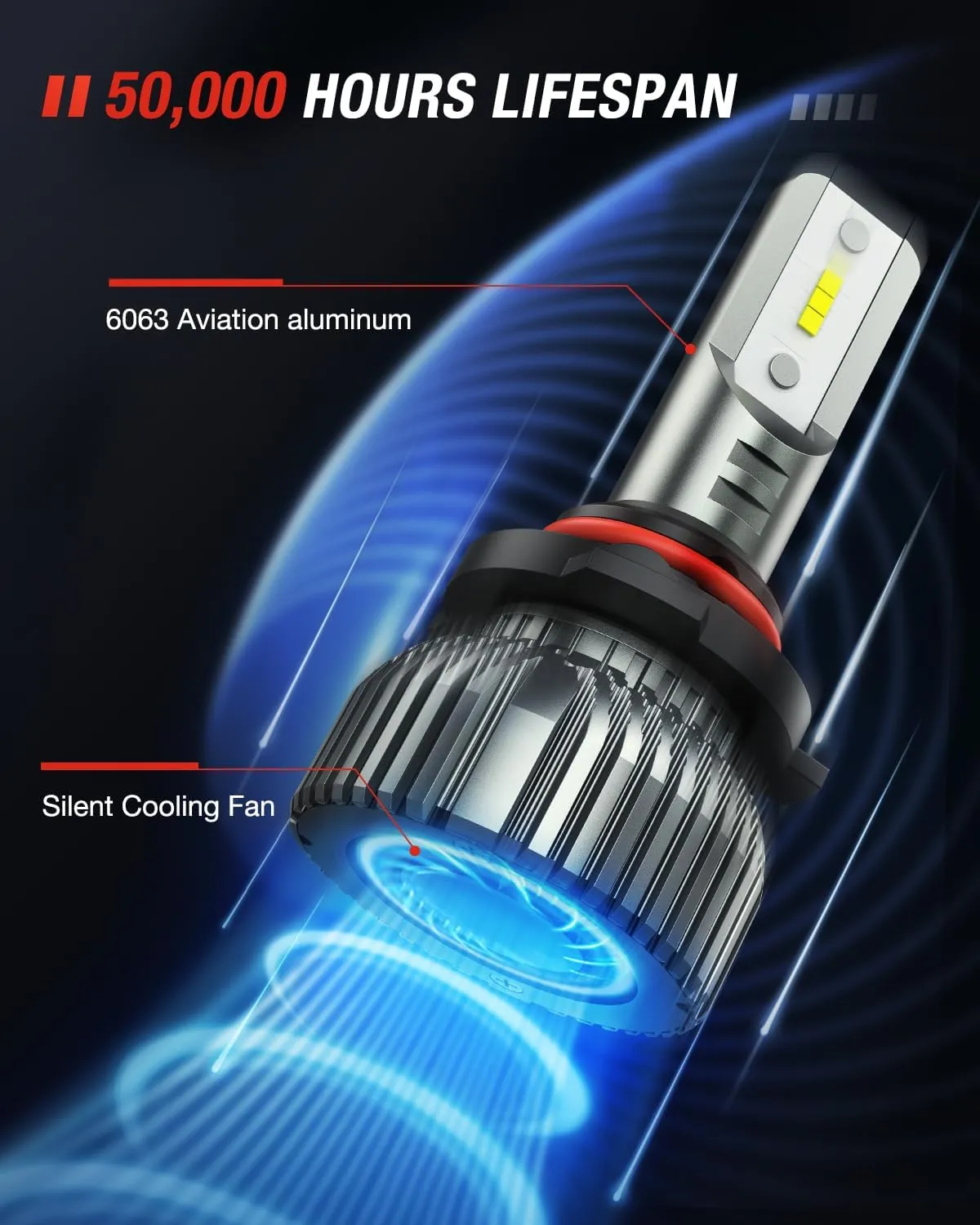 2013-2018 Ram 1500 2500 3500 9005 H11 LED Headlight Bulbs