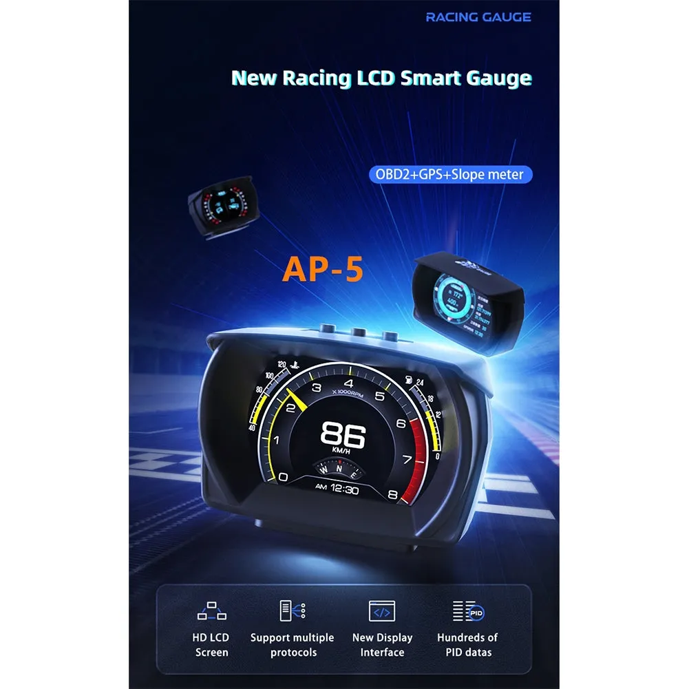 7pcs/set Ap-5 Hud Head-up  Display Multifunctional