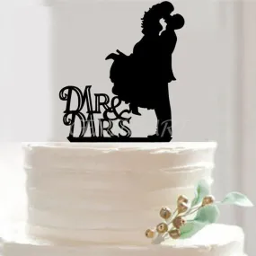 Acrylic Topper- Mr & Mrs Kissing