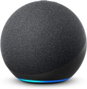 Amazon Echo (4th Generation) w/ Premium Sound Speaker Smart Home Hub, and Alexa | Charcoal