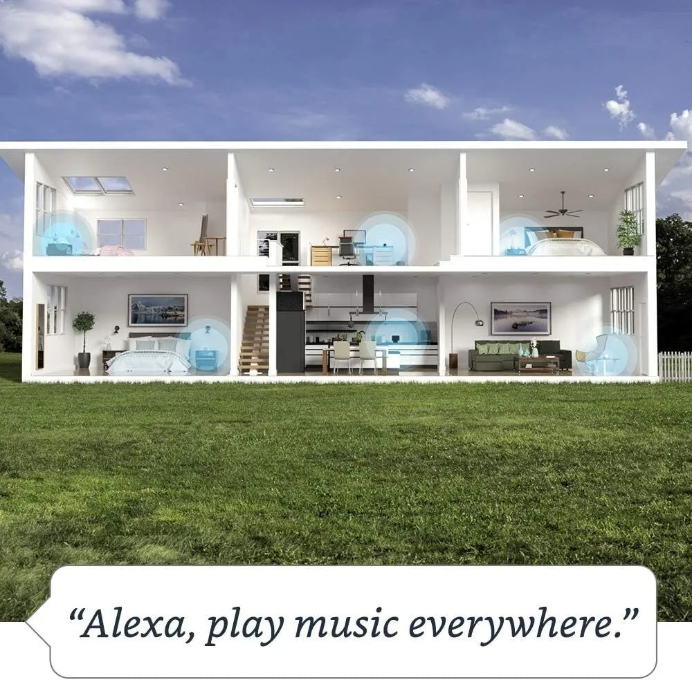Amazon Echo (4th Generation) w/ Premium Sound Speaker Smart Home Hub, and Alexa | Charcoal
