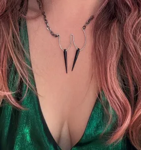 BOOBS Necklace, Spikes