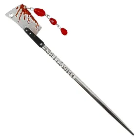 Cleaver Blood Drip Hair Stick