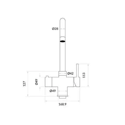 Expression 98°C 3-1 Square Tap with Nexus Tank & Filter - All Colours