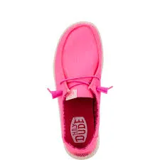 Hey Dude Wendy Canvas Neon Pink