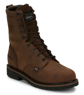 Justin Men's Drywall 8 Inch WP ST Lace-Up