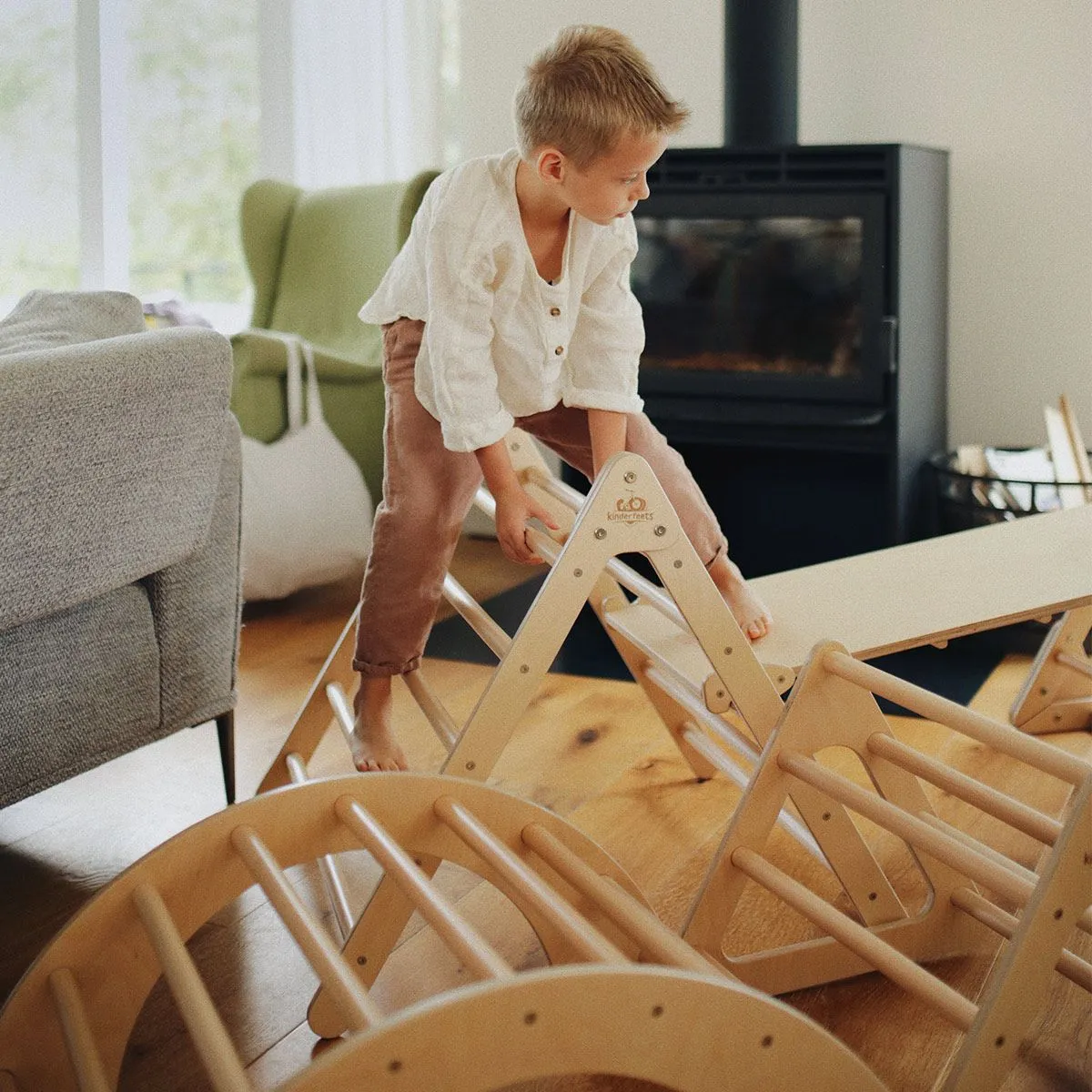 Kinderfeets Pikler Large Triple Climber Triangle - (Local Pick Up Only)