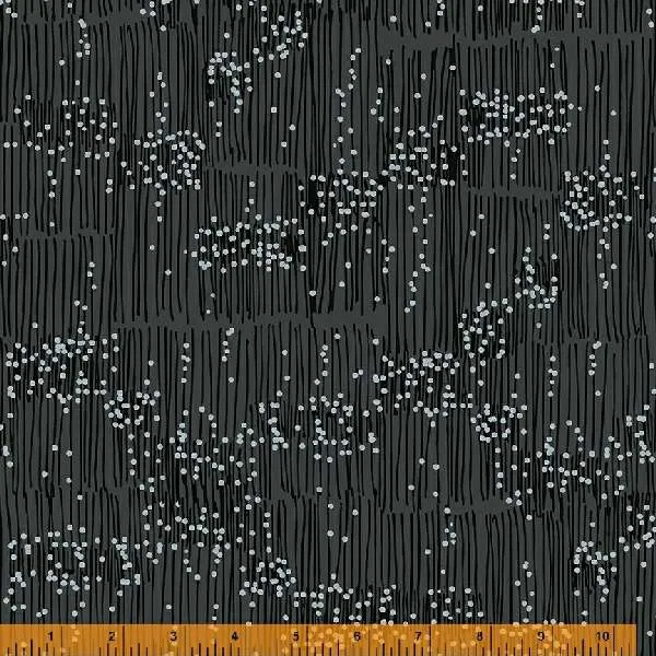 Maker's Collage Gray Climbing Rose Fabric