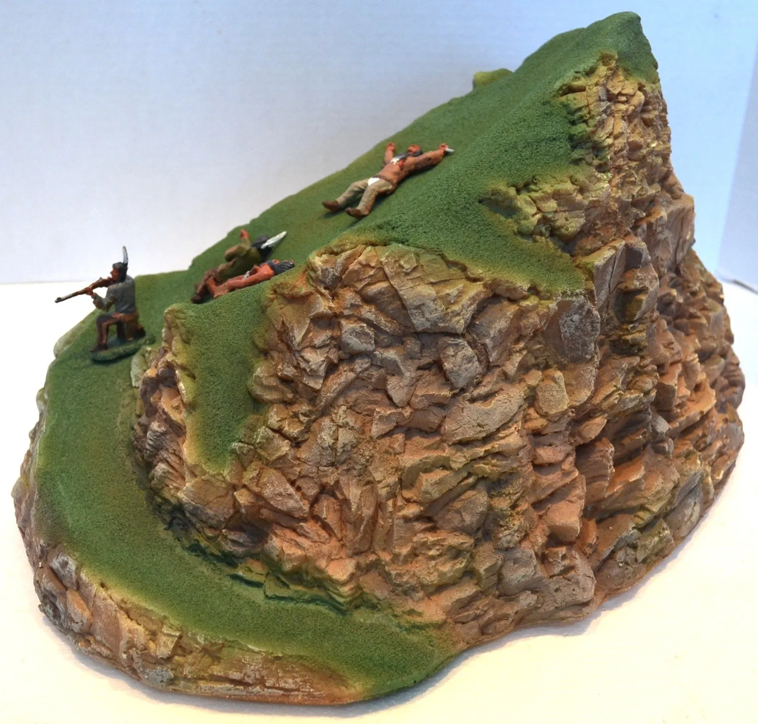 Painted Mountain Meadow Rock Diorama Piece #858