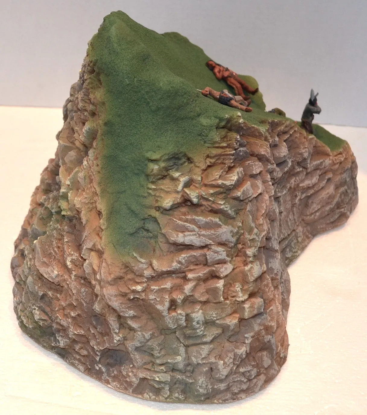 Painted Mountain Meadow Rock Diorama Piece #858