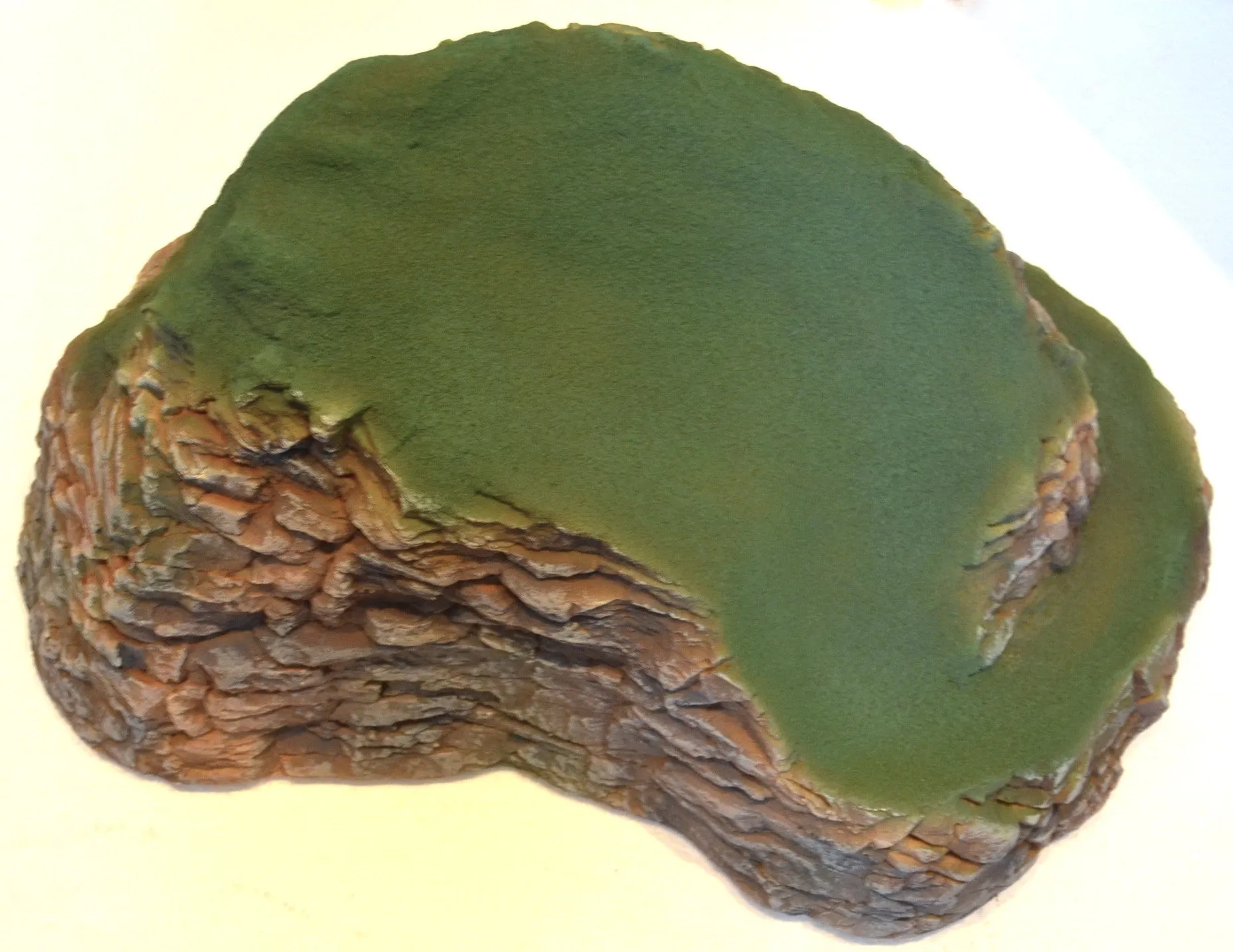Painted Mountain Meadow Rock Diorama Piece #858