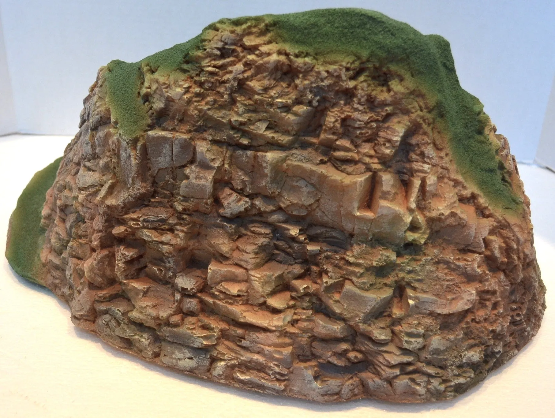 Painted Mountain Meadow Rock Diorama Piece #858