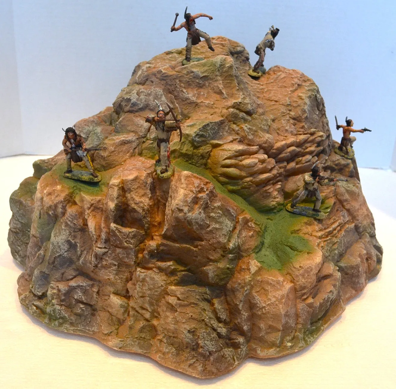 Painted Multi Scale Mountain Hill Diorama Piece #860