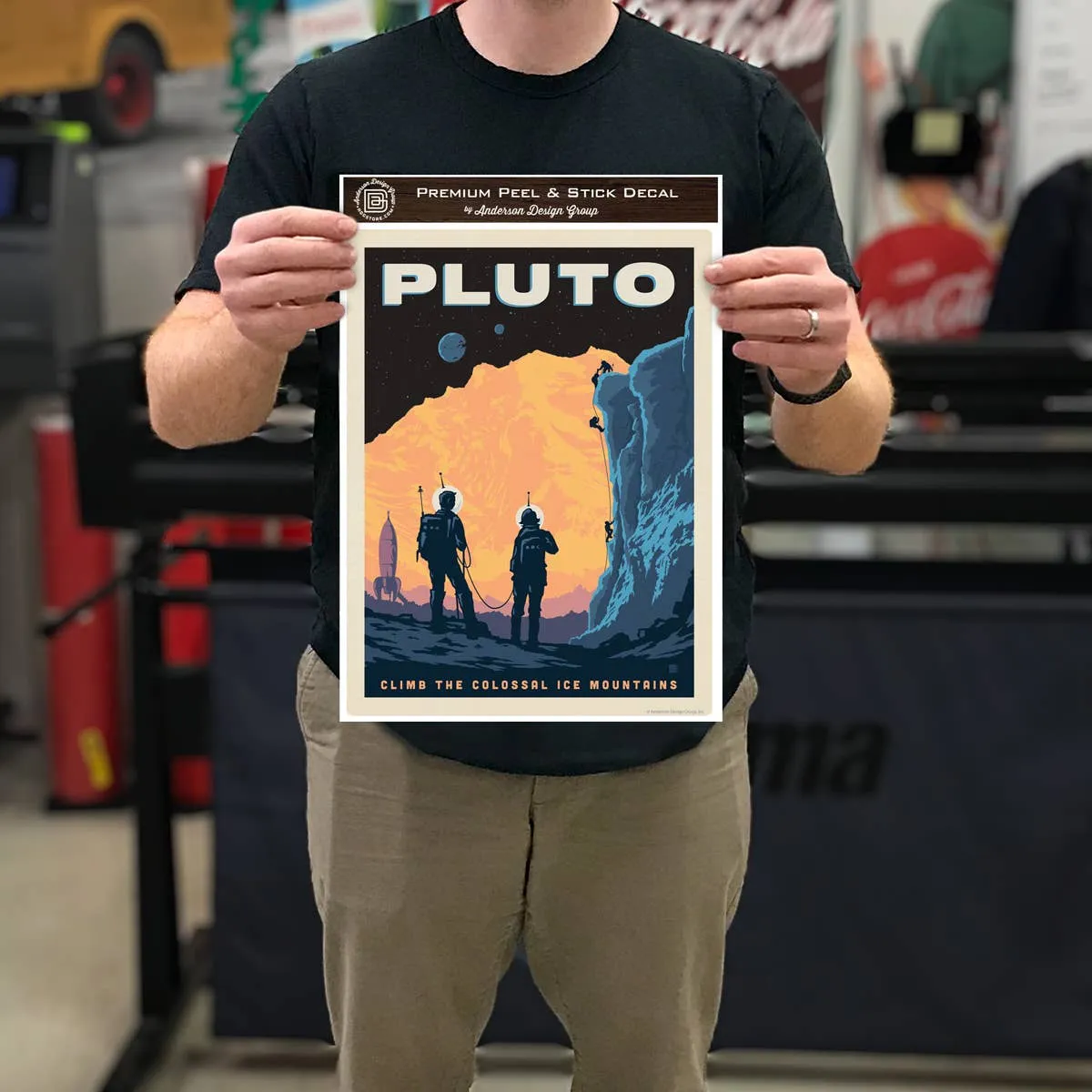 Pluto Space Travel Wall Decal