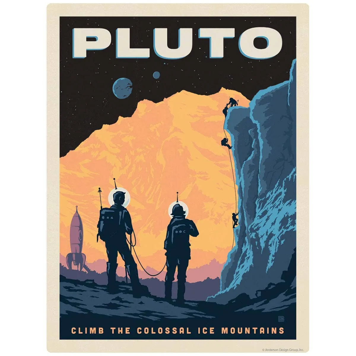 Pluto Space Travel Wall Decal