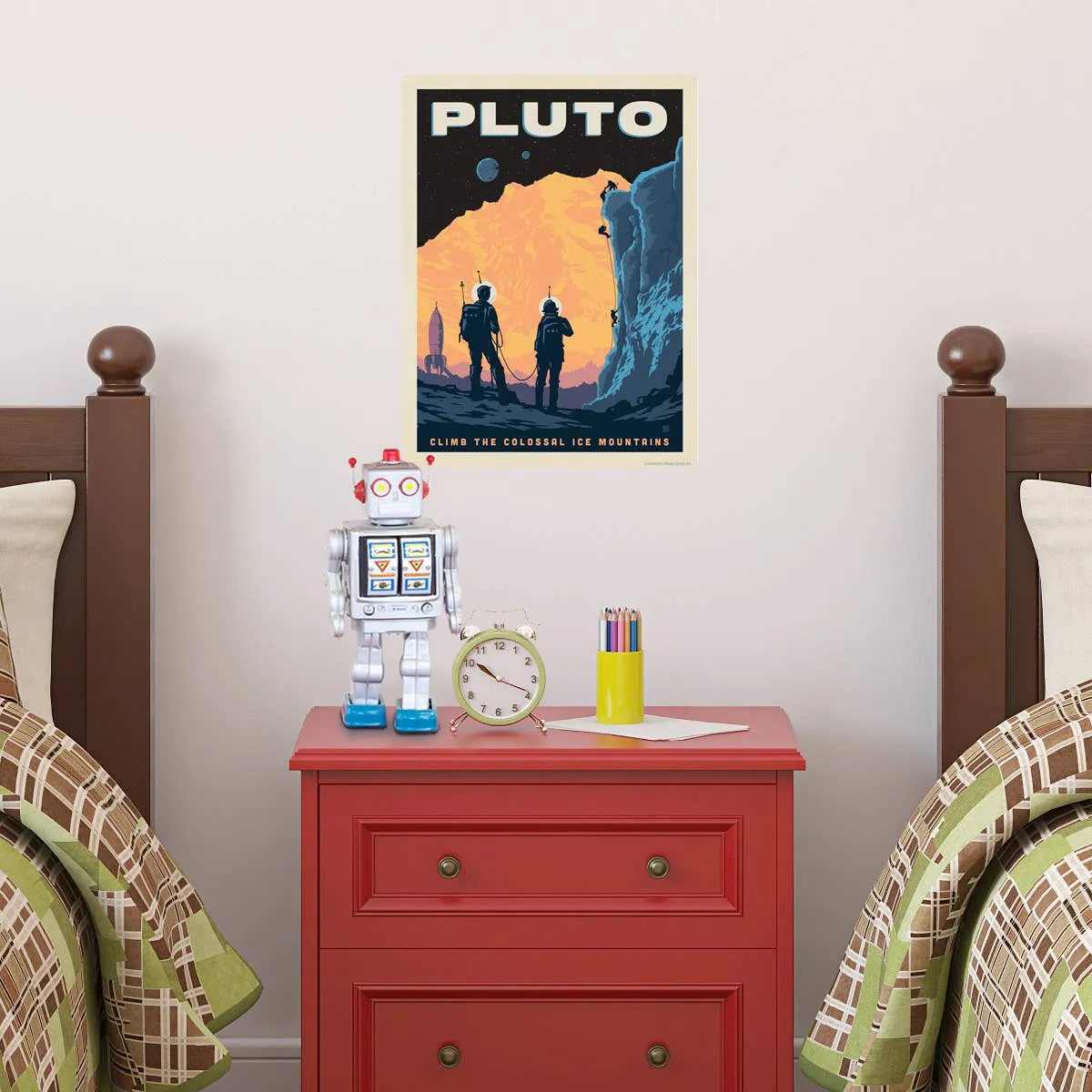 Pluto Space Travel Wall Decal