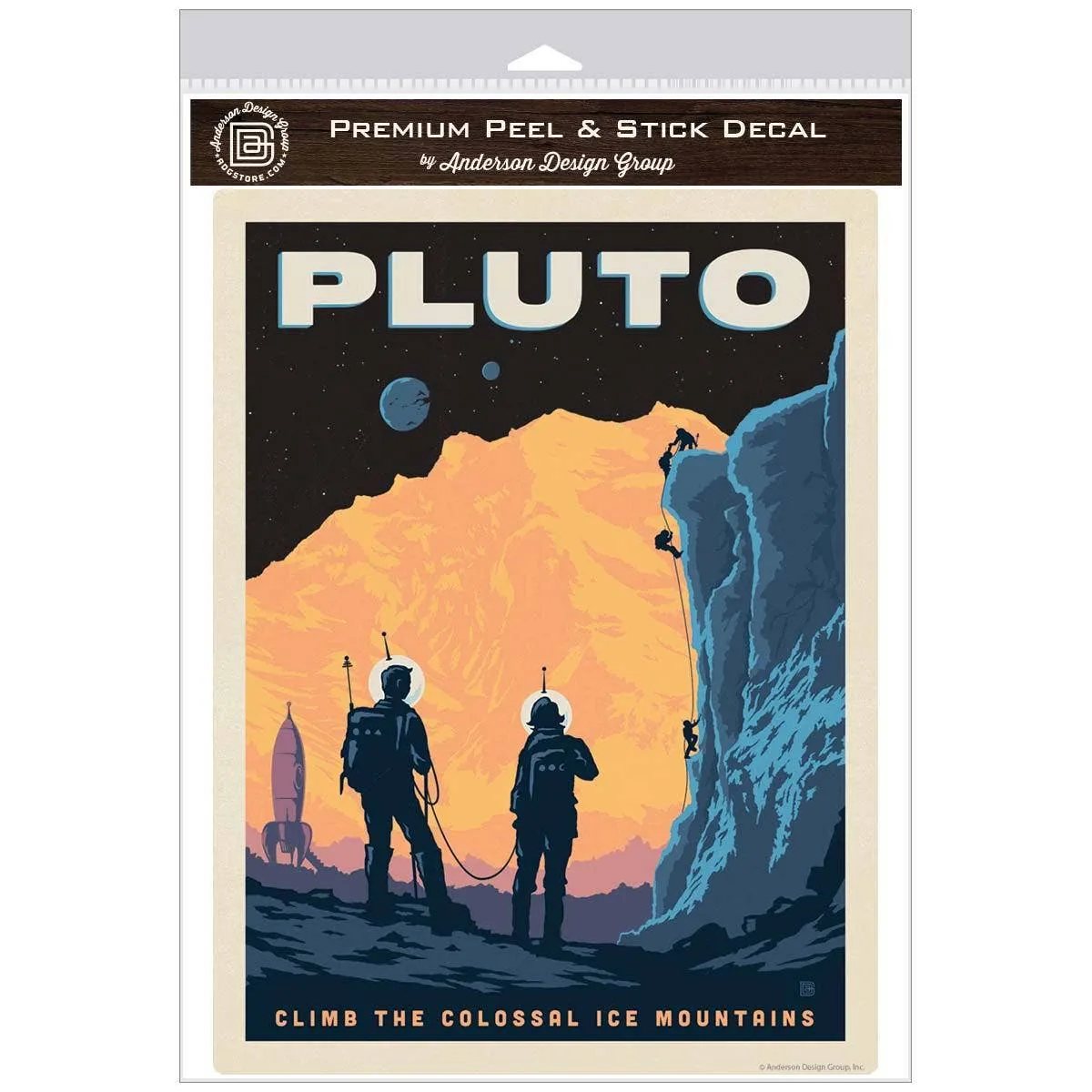 Pluto Space Travel Wall Decal