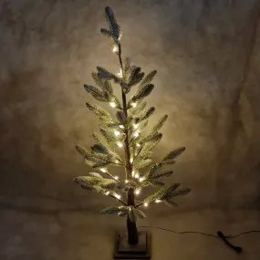 Snow flocked tree