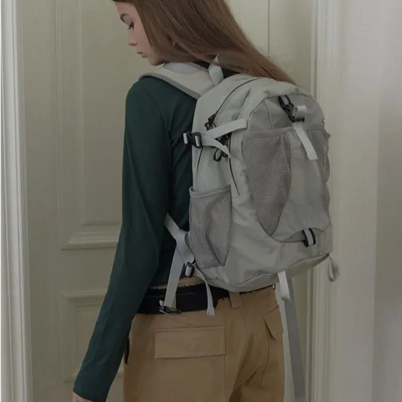 UAKISS  -  New Sports Outdoors Backpacks 2024 New Casual Canvas School Bag Climbing Summer Portability Rucksack Bolsos Mujer Сумка